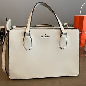 Kate Spade White Satchel Tote Pocketbook